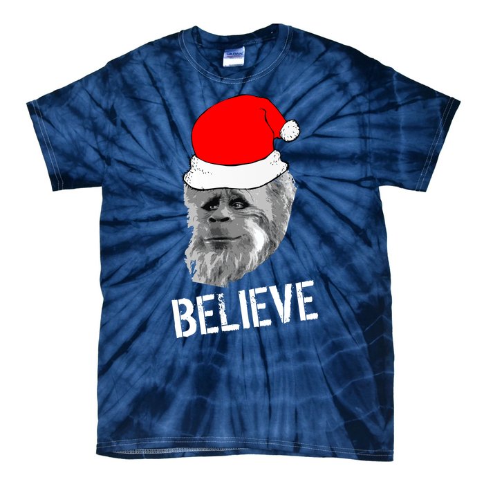 Believe Santa Sasquatch Tie-Dye T-Shirt