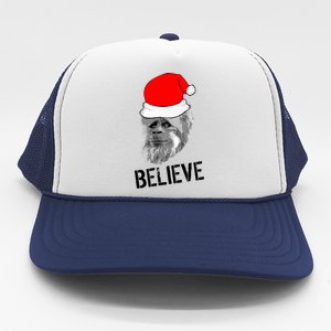 Believe Santa Sasquatch Trucker Hat