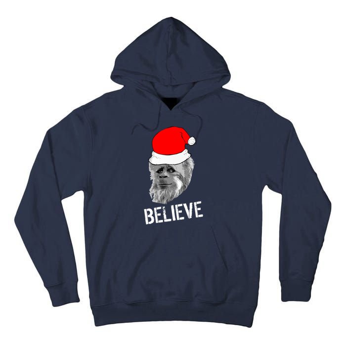 Believe Santa Sasquatch Tall Hoodie