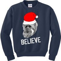 Believe Santa Sasquatch Kids Sweatshirt