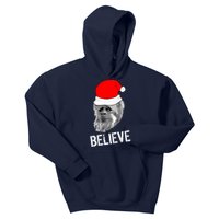 Believe Santa Sasquatch Kids Hoodie