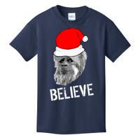 Believe Santa Sasquatch Kids T-Shirt