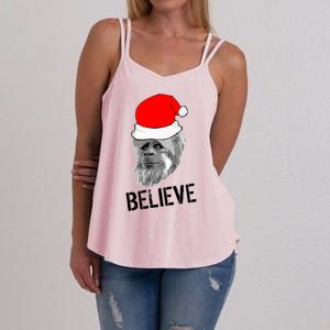 Believe Santa Sasquatch Women's Strappy Tank