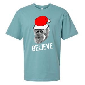 Believe Santa Sasquatch Sueded Cloud Jersey T-Shirt