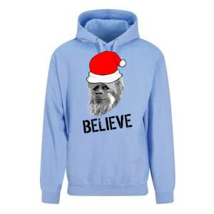 Believe Santa Sasquatch Unisex Surf Hoodie