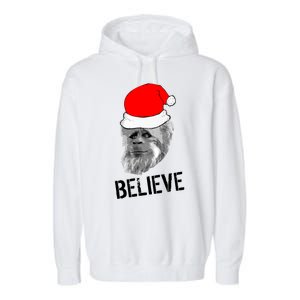 Believe Santa Sasquatch Garment-Dyed Fleece Hoodie