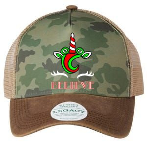 Believe Unicorn Christmas Legacy Tie Dye Trucker Hat