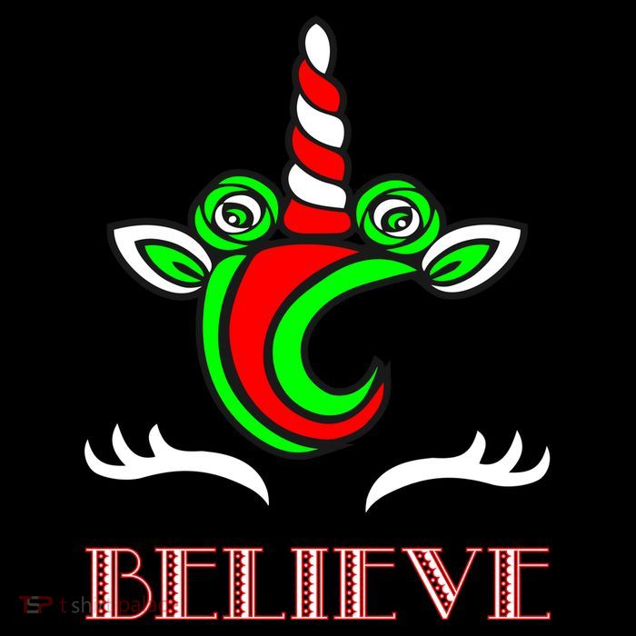 Believe Unicorn Christmas Backpack