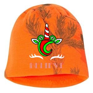 Believe Unicorn Christmas Kati - Camo Knit Beanie