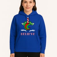 Believe Unicorn Christmas Hoodie