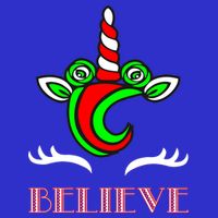 Believe Unicorn Christmas Hoodie