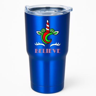 Believe Unicorn Christmas Tumbler