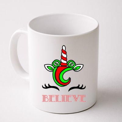 Believe Unicorn Christmas Coffee Mug