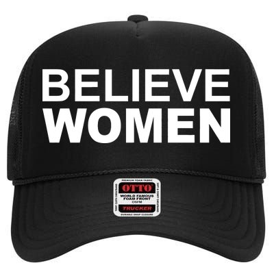 Believe Women High Crown Mesh Back Trucker Hat