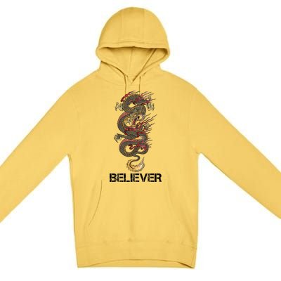 Believer Of Dragons Premium Pullover Hoodie