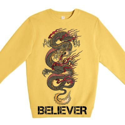 Believer Of Dragons Premium Crewneck Sweatshirt