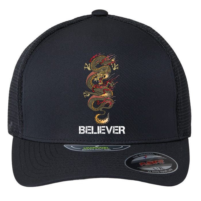 Believer Of Dragons Flexfit Unipanel Trucker Cap