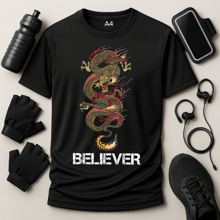 Believer Of Dragons Cooling Performance Crew T-Shirt