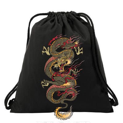 Believer Of Dragons Drawstring Bag