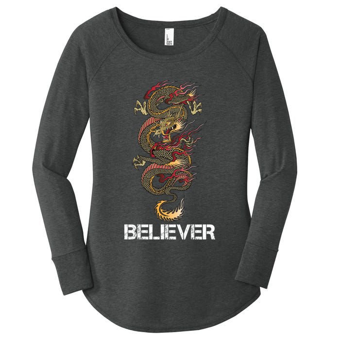 Believer Of Dragons Women's Perfect Tri Tunic Long Sleeve Shirt