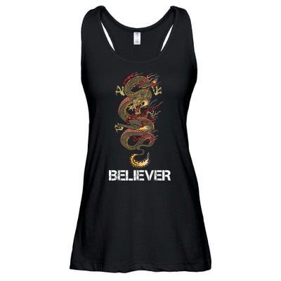 Believer Of Dragons Ladies Essential Flowy Tank