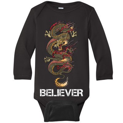 Believer Of Dragons Baby Long Sleeve Bodysuit