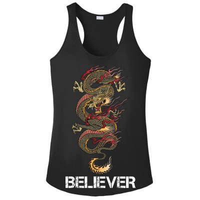 Believer Of Dragons Ladies PosiCharge Competitor Racerback Tank