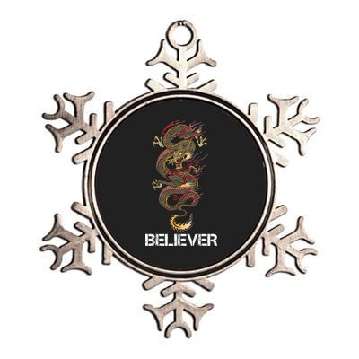 Believer Of Dragons Metallic Star Ornament