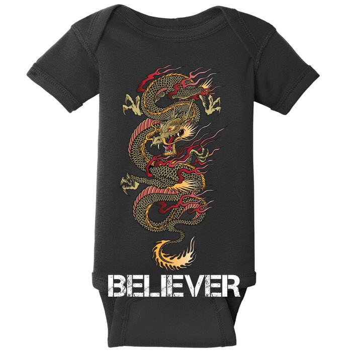 Believer Of Dragons Baby Bodysuit