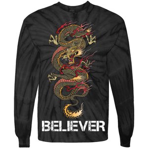 Believer Of Dragons Tie-Dye Long Sleeve Shirt