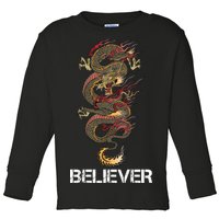 Believer Of Dragons Toddler Long Sleeve Shirt