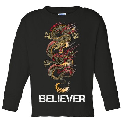 Believer Of Dragons Toddler Long Sleeve Shirt