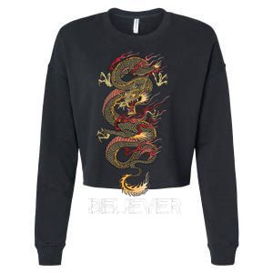 Believer Of Dragons Cropped Pullover Crew