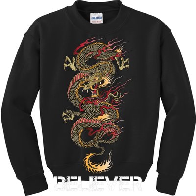 Believer Of Dragons Kids Sweatshirt