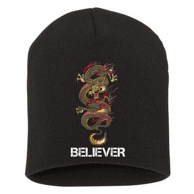 Believer Of Dragons Short Acrylic Beanie