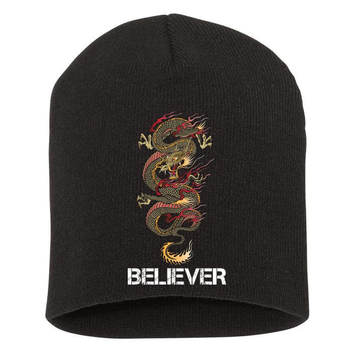 Believer Of Dragons Short Acrylic Beanie