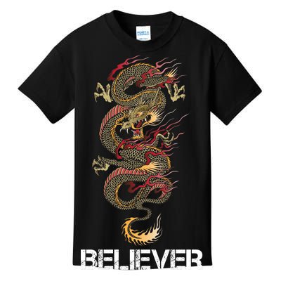 Believer Of Dragons Kids T-Shirt