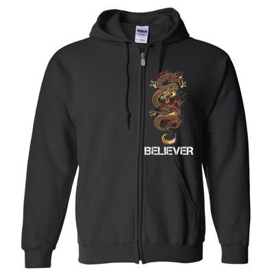 Believer Of Dragons Full Zip Hoodie