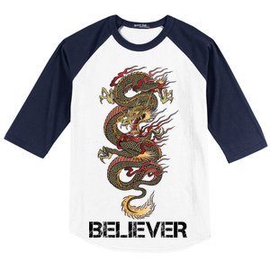 Believer Of Dragons Baseball Sleeve Shirt