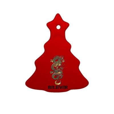 Believer Of Dragons Ceramic Tree Ornament