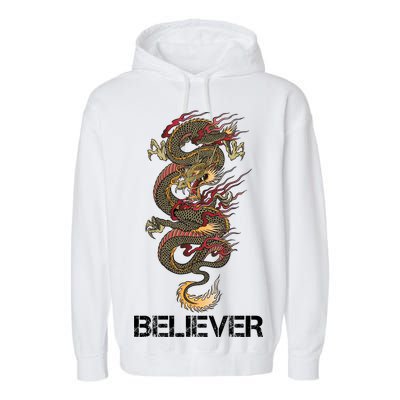 Believer Of Dragons Garment-Dyed Fleece Hoodie