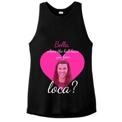 Bella Where The Hell Have You Been Loca? Ladies PosiCharge Tri-Blend Wicking Tank