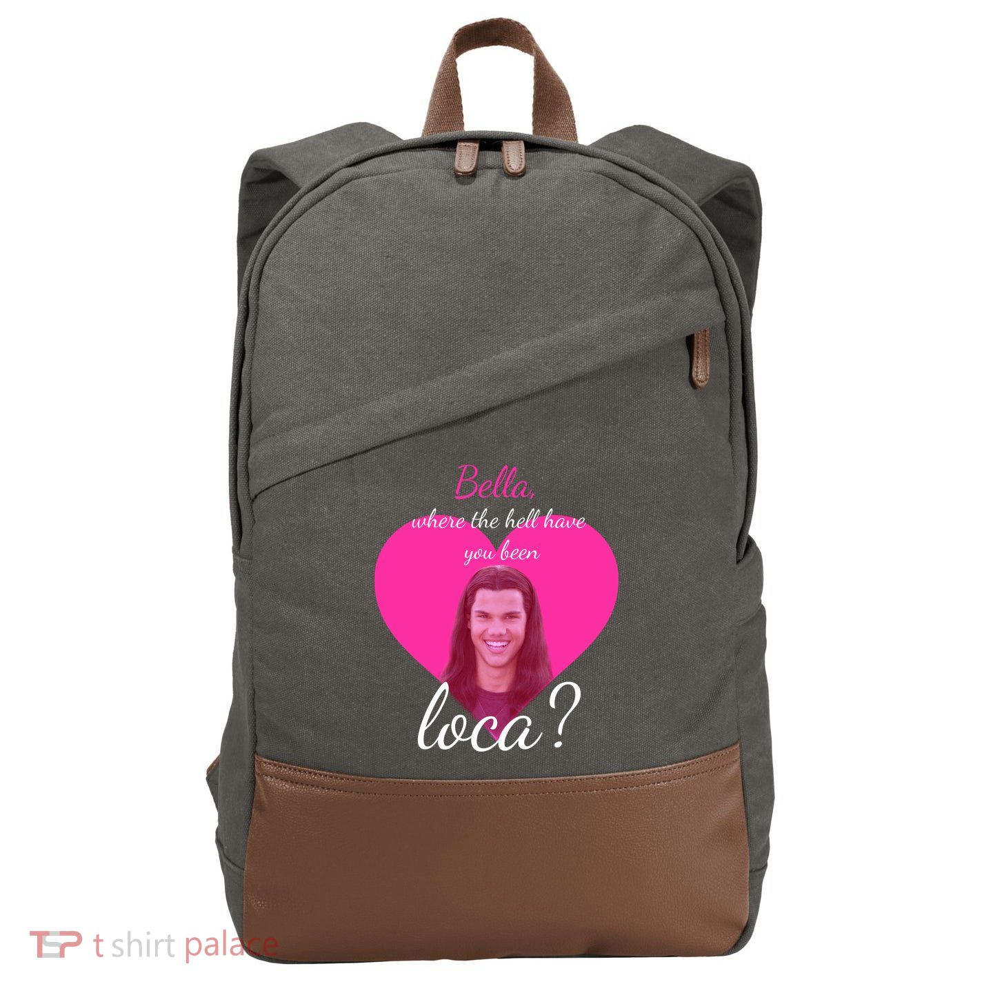Bella Where The Hell Have You Been Loca? Cotton Canvas Backpack