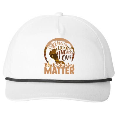 Black Educators Matter Cute Gift Snapback Five-Panel Rope Hat