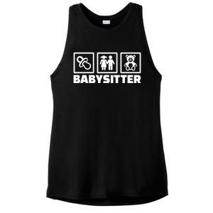 Babysitter Equipt Meaningful Gift Ladies PosiCharge Tri-Blend Wicking Tank