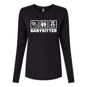 Babysitter Equipt Meaningful Gift Womens Cotton Relaxed Long Sleeve T-Shirt