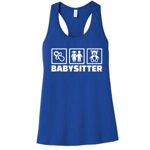 Babysitter Equipt Meaningful Gift Women's Racerback Tank