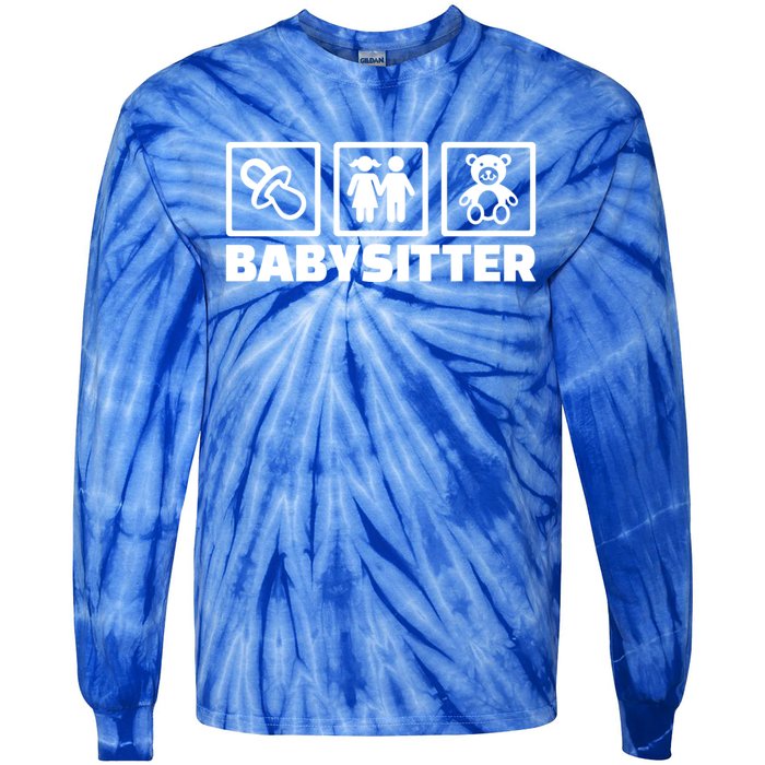 Babysitter Equipt Meaningful Gift Tie-Dye Long Sleeve Shirt