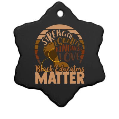 Black Educators Matter Gift Ceramic Star Ornament