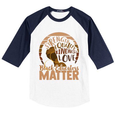 Black Educators Matter Gift Baseball Sleeve Shirt